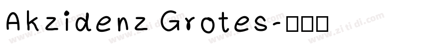 Akzidenz Grotes字体转换